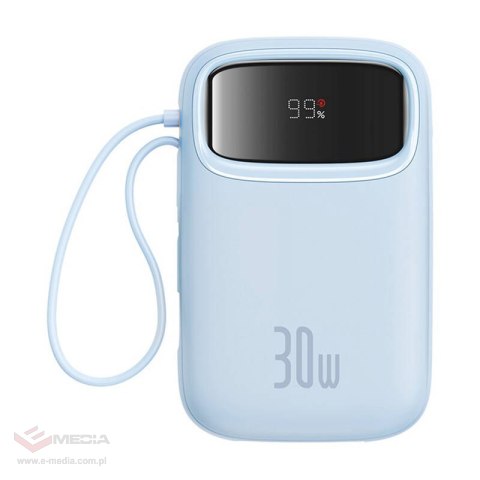 Powerbank Baseus QPow 2 10000mAh 30W 2xUSB-C (niebieski)