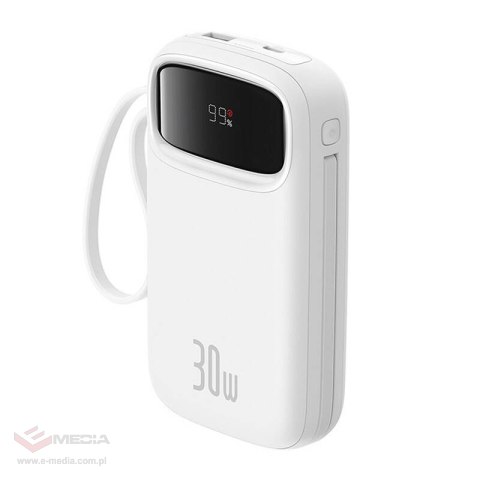 Powerbank Baseus QPow 2 20000mAh 30W 2xUSB-C (biały)