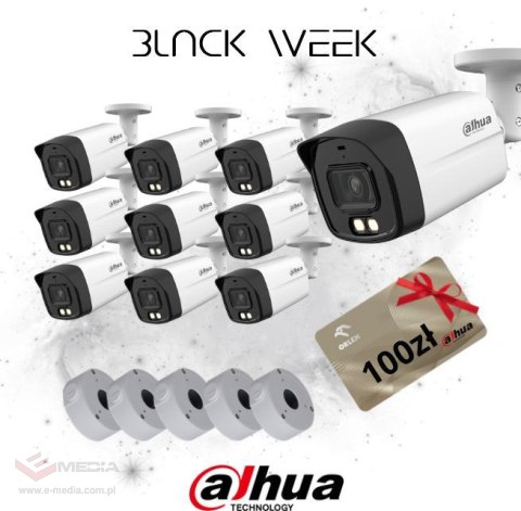 KAMERA HDCVI DAHUA HAC-HFW1200TLM-IL-A-0360B-S6 Opakowanie zbiorcze 10 szt Adapter 5szt + gratis