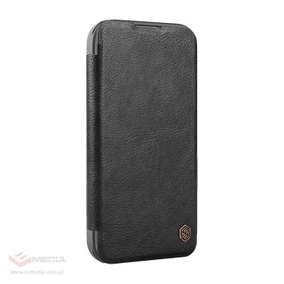 Etui Nillkin Qin Prop Leather iPhone 16 Pro (czarny)