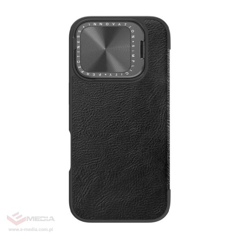 Etui Nillkin Qin Prop Leather iPhone 16 (czarny)