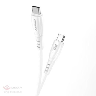 Kabel USB-C do USB-C Foneng X73, 60W, 1m (biały)