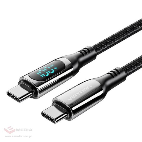 Kabel USB Vention TAYBAV USB 2.0 C-C 100 W 5A 1.2M (czarny)