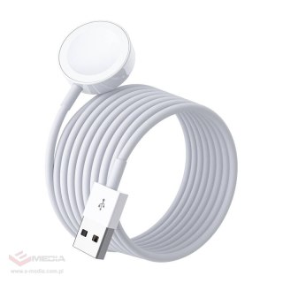 Ładowarka bezprzewodowa Choetech do Apple Watch USB-A (biała)