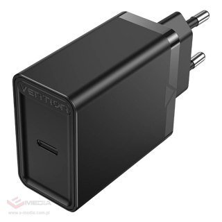 Ładowarka sieciowa Vention FAIB0-EU USB-C 30W (czarna)