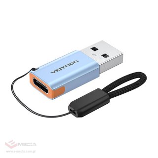 Vention Adapter USB CUAH0, USB-A 3.1 męski do USB-C żeński (szary)