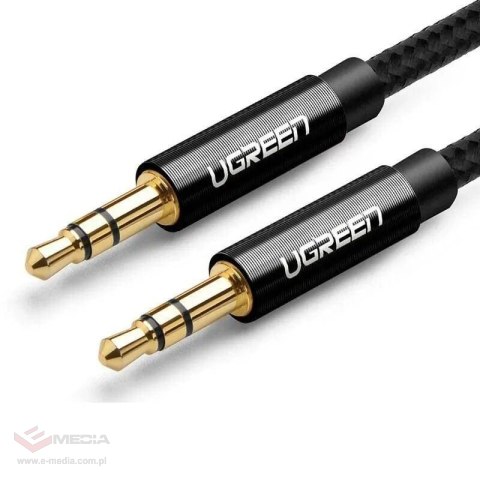 Kabel mini jack 3,5mm AUX UGREEN 	AV112 1m (czarny)