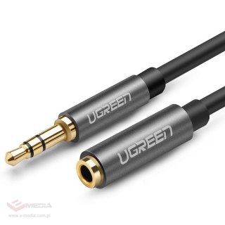 Przedłużacz audio AUX UGREEN 	AV118 kabel jack 3,5 mm, 3m (czarny)