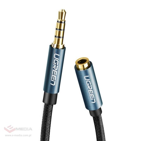 Przedłużacz audio AUX jack 3,5 mm UGREEN AV118, 0,5m (czarny)