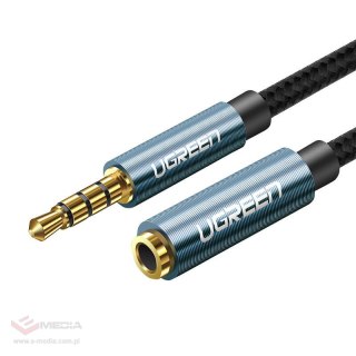 Przedłużacz audio AUX jack 3,5 mm UGREEN AV118, 1,5m (niebieski)