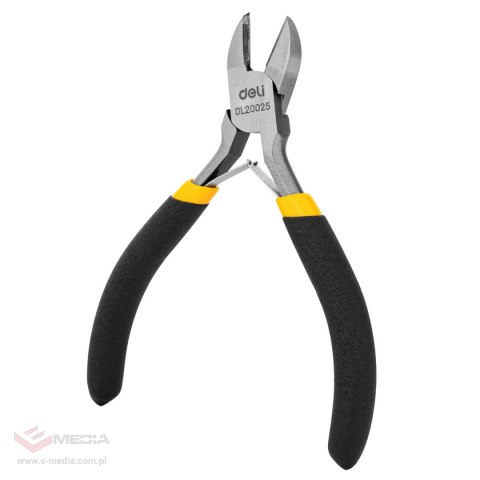 Szczypce tnące boczne Deli Tools EDL20025, 5" (żółte)