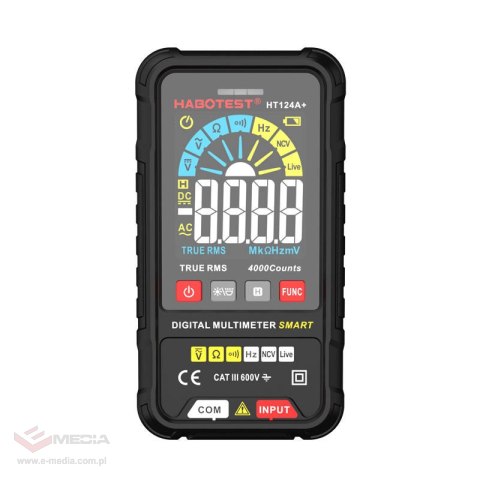 Cyfrowy multimetr uniwersalny Habotest HT124A+