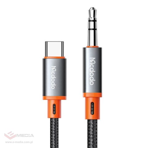 Kabel Mcdodo CA-0820 USB-C do mini jack 3.5mm AUX, 1.2m (czarny)