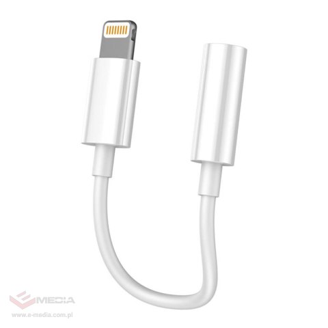 Kabel VFAN L07 Lightning do mini jack 3.5mm AUX, 10cm (biały)