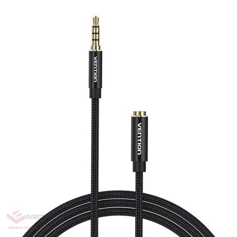 Kabel audio TRRS 3,5mm męski do 3,5mm żeński Vention BHCBH 2m czarny