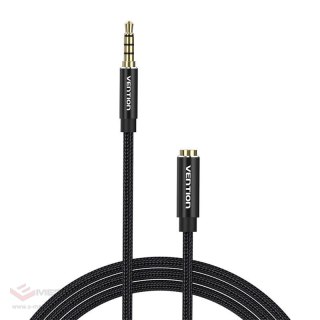 Kabel audio TRRS 3,5mm męski do 3,5mm żeński Vention BHCBJ 5m czarny