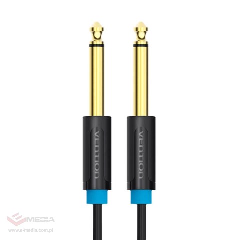 Kabel audio TS 6,35mm Vention BAABD 0,5m (czarny)