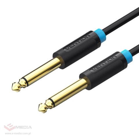 Kabel audio TS 6,35mm Vention BAABD 0,5m (czarny)