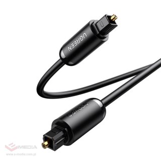 UGREEN AV122 Kabel optyczny Toslink Audio, aluminiowy z oplotem, 2m (czarny)