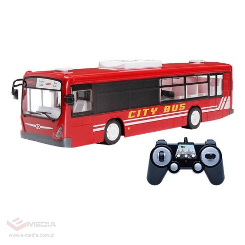 Autobus miejski zdalnie sterowany RC na pilota 1:20 Double Eagle (czerwony) E635-003