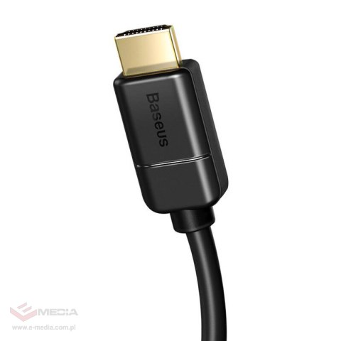 Kabel HDMI 2.0 Baseus, 4K 30Hz, 3D, HDR, 18Gbps, 8m (czarny)