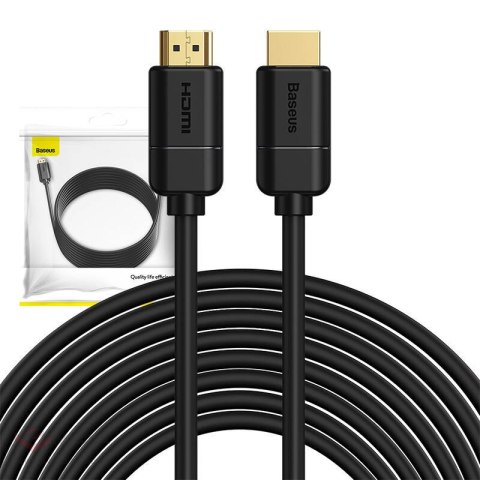 Kabel HDMI 2.0 Baseus, 4K 30Hz, 3D, HDR, 18Gbps, 8m (czarny)