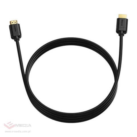 Kabel HDMI 2.0 Baseus, 4K 60Hz, 3D, HDR, 18Gbps, 1m (czarny)