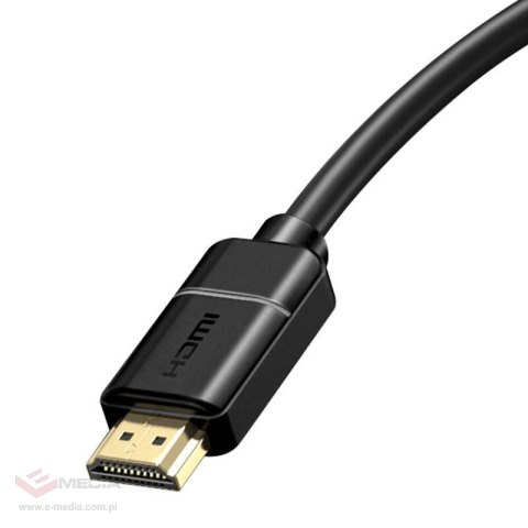 Kabel HDMI 2.0 Baseus, 4K 60Hz, 3D, HDR, 18Gbps, 3m (czarny)