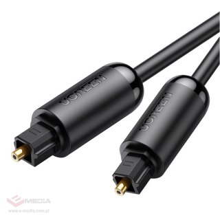 Kabel optyczny Toslink Audio UGREEN AV122, pozłacany, 1.5m (czarny)