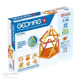 Klocki magnetyczne Classic Recycled 42 elementy GEOMAG GEO-271