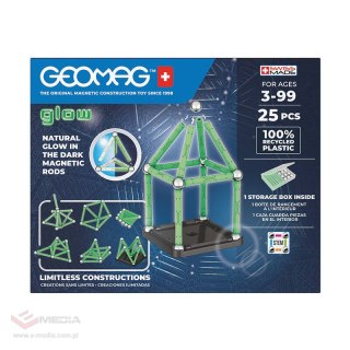 Klocki magnetyczne Glow Recycled 25 elementów GEOMAG GEO-328