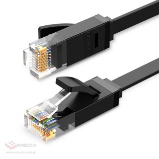 Płaski kabel sieciowy UGREEN 	NW102 Ethernet RJ45, Cat.6, UTP, 15m (czarny)