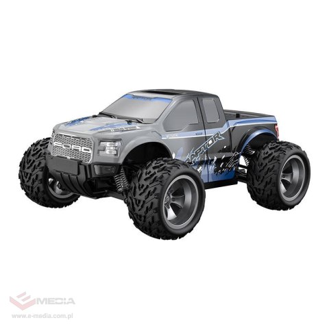 Samochód zdalnie sterowany RC na pilota z LED 1:18 Double Eagle (niebieski) Ford F-150 Raptor E338-003