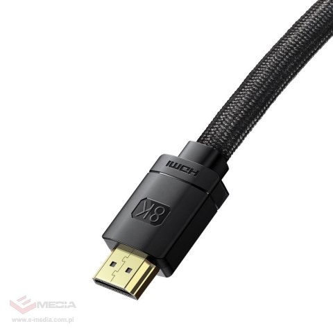 Kabel HDMI 2.1 Baseus High Definition Series, 8K 60Hz, 3D, HDR, 48Gbps, 3m (czarny)