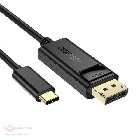 Kabel USB-C do Display Port Choetech XCP-1801BK, 1.8m (czarny)