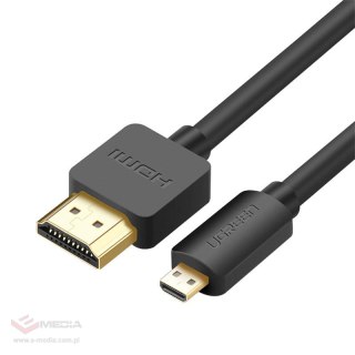 Kabel micro HDMI - HDMI UGREEN HD127 4K 3D 1.5m (czarny)