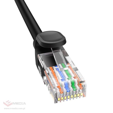 Kabel sieciowy Baseus Ethernet CAT5, 0,5m (czarny)