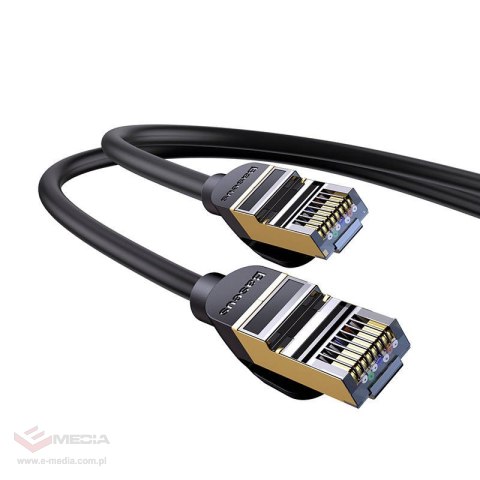 Kabel sieciowy Baseus Ethernet RJ45, 10Gbps, 0,5m (czarny)