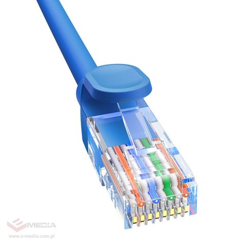 Kabel sieciowy Baseus Ethernet RJ45, Cat.6, 0,5m (niebieski)