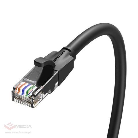 Kabel sieciowy UTP CAT6 Vention IBEBG RJ45 Ethernet 1000Mbps 1,5m czarny