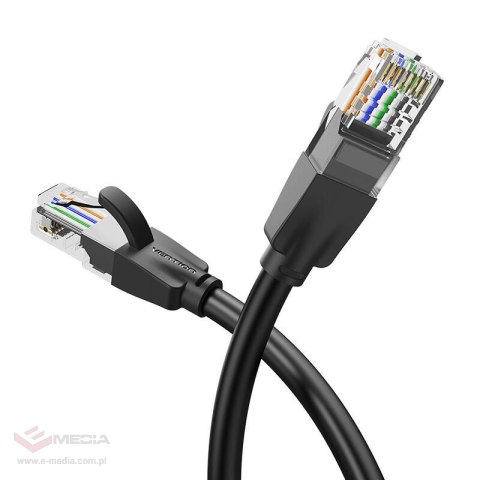 Kabel sieciowy UTP CAT6 Vention IBEBK RJ45 Ethernet 1000Mbps 8m czarny