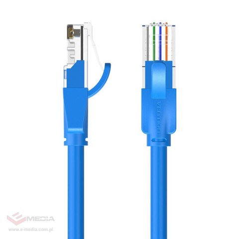 Kabel sieciowy UTP CAT6 Vention IBELH RJ45 Ethernet 1000Mbps 2m niebieski