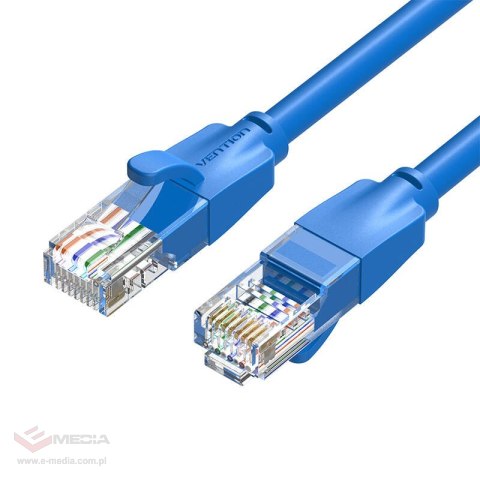 Kabel sieciowy UTP CAT6 Vention IBELH RJ45 Ethernet 1000Mbps 2m niebieski