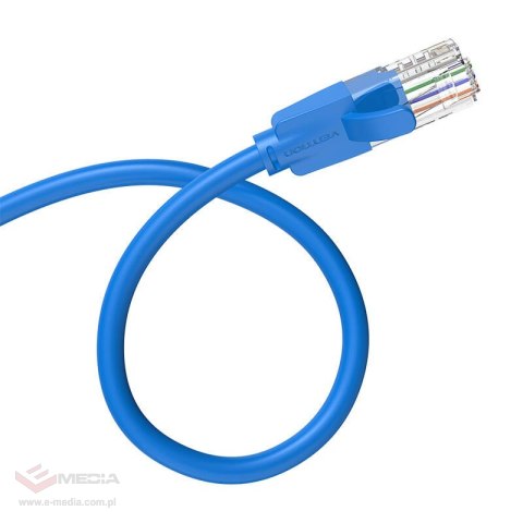 Kabel sieciowy UTP CAT6 Vention IBELH RJ45 Ethernet 1000Mbps 2m niebieski