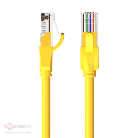 Kabel sieciowy UTP CAT6 Vention IBEYF RJ45 Ethernet 1000Mbps 1m żółty