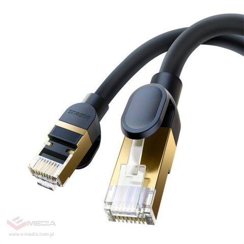 Kabel sieciowy kat. 8 Baseus Ethernet RJ45, 40Gbps, 20m (czarny)