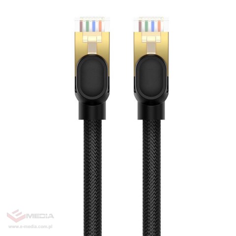 Kabel sieciowy kat. 8 Baseus Ethernet RJ45, 40Gbps, 3m (czarny)