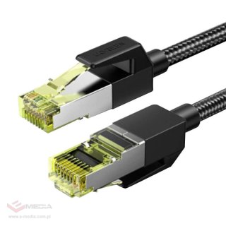 UGREEN NW150 Kabel sieciowy w oplocie, Ethernet RJ45, Cat.7, F/FTP, 3m (czarny)