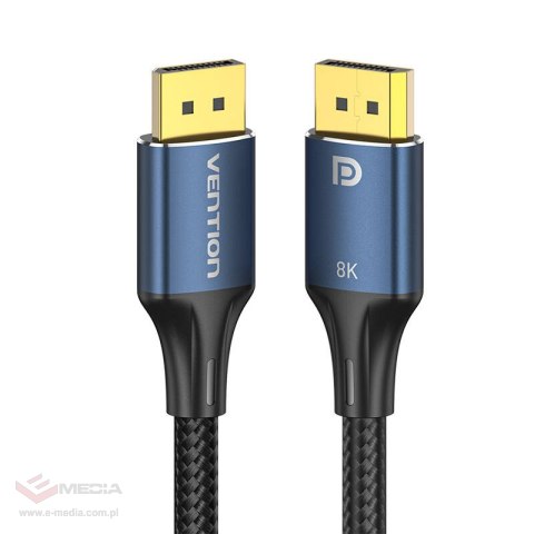 Kabel DisplayPort 1.4 Vention HCELI 3m, 8K 60Hz/ 4K 120Hz, niebieski