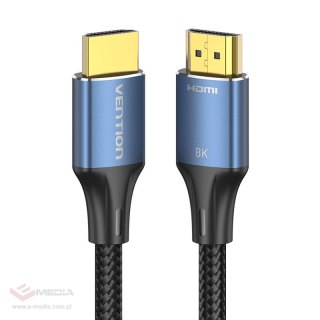 Kabel HDMI 2.1 Vention ALGLH , 2m, 8K 60Hz/ 4K 120Hz (Niebieski)